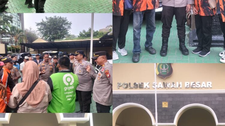 Kapolsek Sawah Besar Pimpin Apel Sabuk Kamtibmas” Jakarta Kuat Aman Bersama Polri Dan Potensi Masyarakat