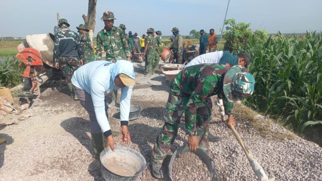 
					Betonisasi Jalan TMMD 128 Capai 66,31 Persen, Akses Warga Desa Godo Kian Membaik