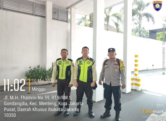 
					Patroli Gedung Wisma Nusantara, Bhabinkamtibmas Gondangdia Perkuat Kewaspadaan Security