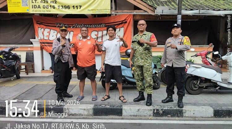 Sinergi Tiga Pilar Amankan Nobar Persija vs Persib di Memories Cafe Menteng