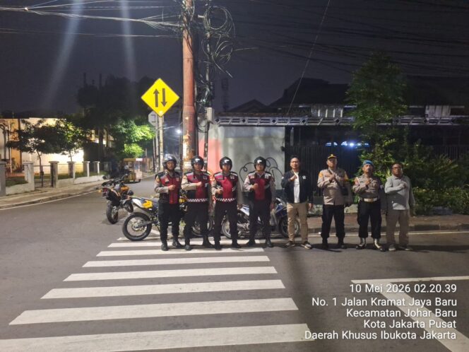 
					Malam Libur, Polsek Johar Baru Intensifkan Patroli Cipta Kondisi Antisipasi Guantibmas