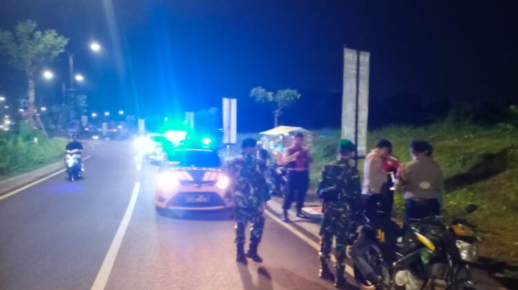 Tekan Kriminalitas Koramil 03/Legok Patroli Bersama Polsek