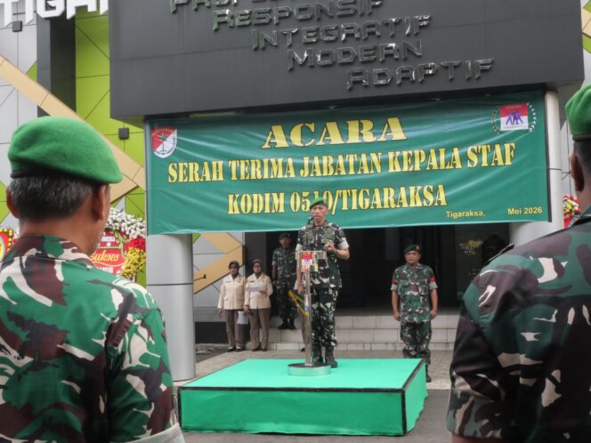
					Kodim 0510/Tigaraksa Gelar Sertijab Kasdim, Perkuat Sinergi TNI