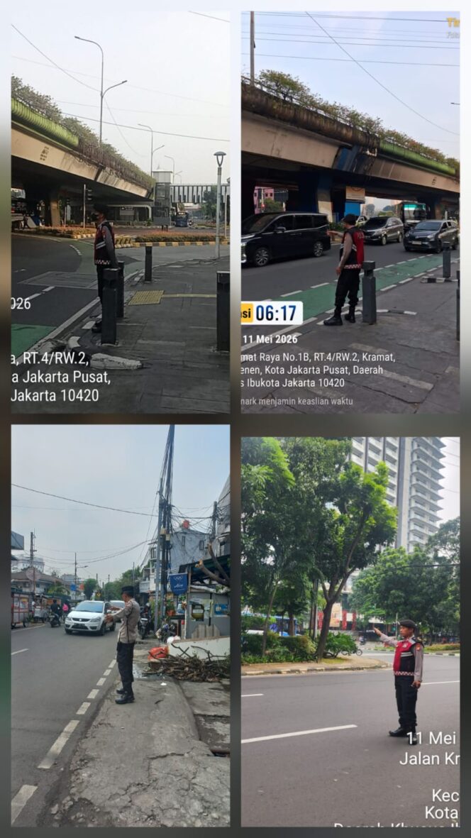 
					Polsek Senen Perkuat Pengaturan Lalu Lintas Pagi, Antisipasi Kemacetan dan Gangguan Kamtibmas