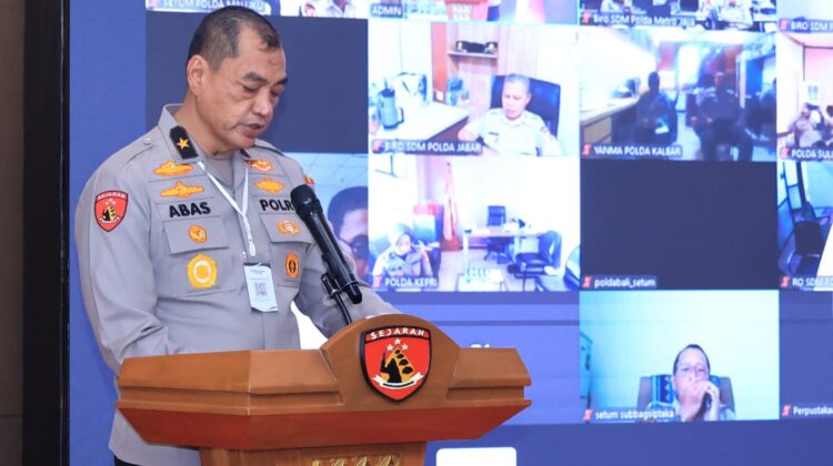RAKERNIS PUSJARAH POLRI : PERKUAT IMPLEMENTASI TRIBRATA DAN CATUR PRASETYA