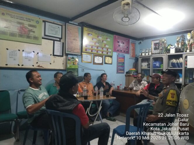 
					Malam Hari Polisi dan Warga Kompak Jaga Galur, Pos Kamling RW 03 Jadi Pusat Kewaspadaan