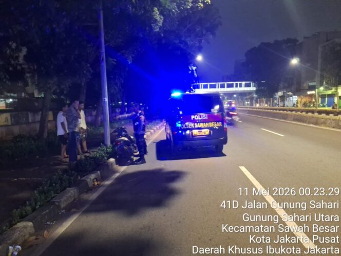 
					Kapolsubsektor Pasar Baru Polsek Sawah Besar” Cepat Bergerak Bubarkan Balap Liar di Gunung Sahari Raya