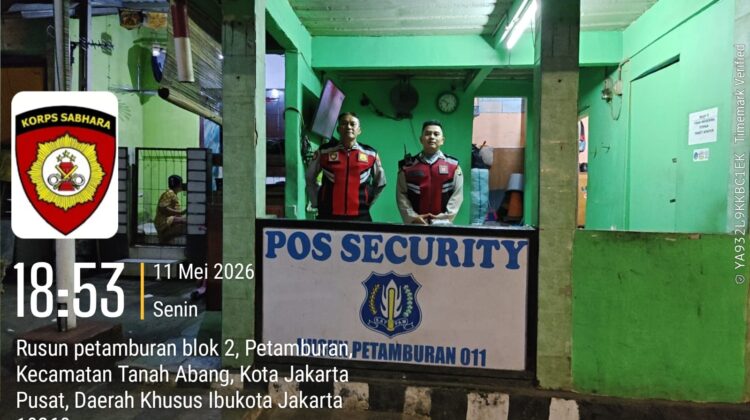 Patroli 1053 Intensifkan Pemantauan di Perbatasan RW 05 dan RW 011 Petamburan