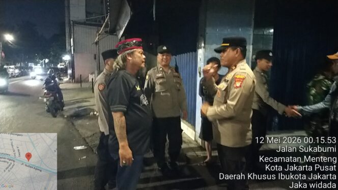 
					Polsek Metro Menteng Sisir Jalan Menteng Sukabumi, Patroli Malam Diperketat Antisipasi Gangguan Kamtibmas