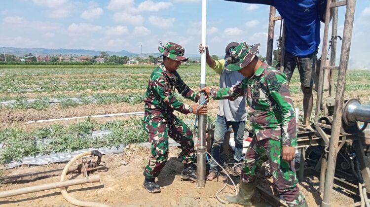 Satgas TMMD Reguler 128 Kodim Pati Genjot Pembangunan Sumur Bor di Desa Godo