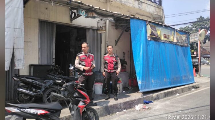 Unit Samapta Polsek Senen Sambangi Sejumlah Titik di Jakarta Pusat