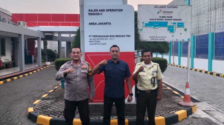 Bhabinkamtibmas Menteng Sambangi Kantor PGN, Perkuat Pengawasan Keamanan Perkantoran