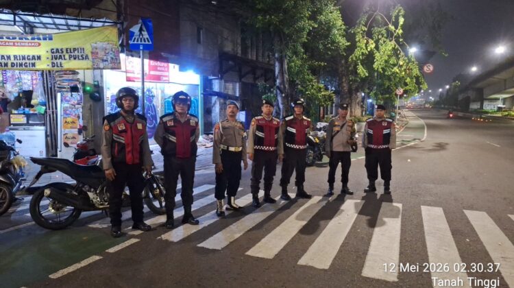 Langkah Senyap Penjaga Malam, Patroli Polsek Johar Baru Cegah Tawuran dan Jaga Wilayah Tetap Kondusif