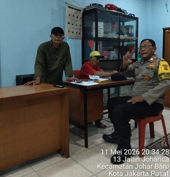 
					Malam Hari Tetap Dekat dengan Warga” Sambang RW 04 Johar Baru Perkuat Sinergi Jaga Kamtibmas