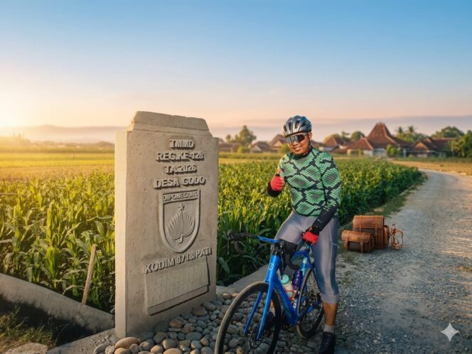 
					Jejak Gowes Dansatgas di Tugu Prasasti TMMD Desa Godo