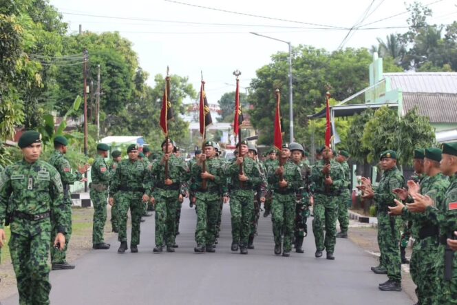 
					Tradisi Penerimaan Warga Baru, Yonif 515 Kostrad Sambut Prajurit Macan Kumbang