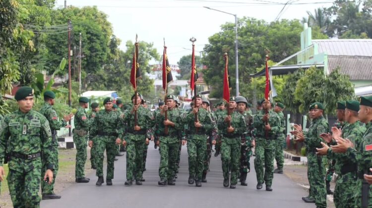 Tradisi Penerimaan Warga Baru, Yonif 515 Kostrad Sambut Prajurit Macan Kumbang