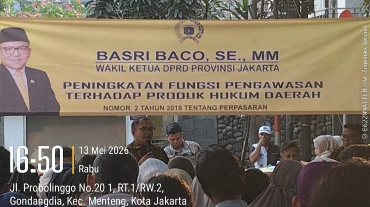 Bhabinkamtibmas Gondangdia Kawal Reses Wakil Ketua DPRD DKI Bahas Pengawasan Perda Pasar