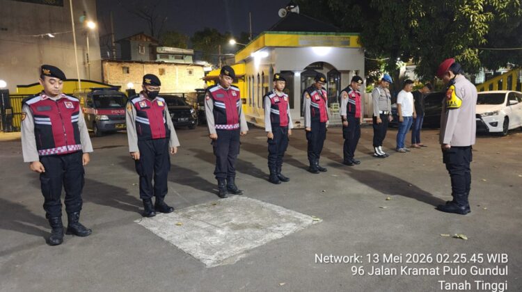 Panit Reskrim Pimpin Apel, Patroli Cipta Kondisi Johar Baru Siaga Antisipasi Guantibmas