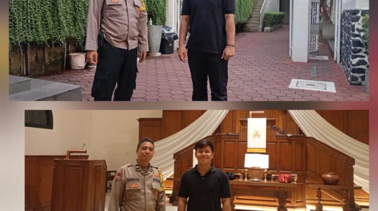 Polisi Cek Kesiapan Ibadah Kenaikan Yesus Kristus di Sejumlah Gereja Kawasan Senen