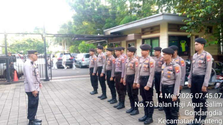 Polsek Metro Menteng Amankan Ibadah Kenaikan Isa Almasih di Gereja St. Theresia