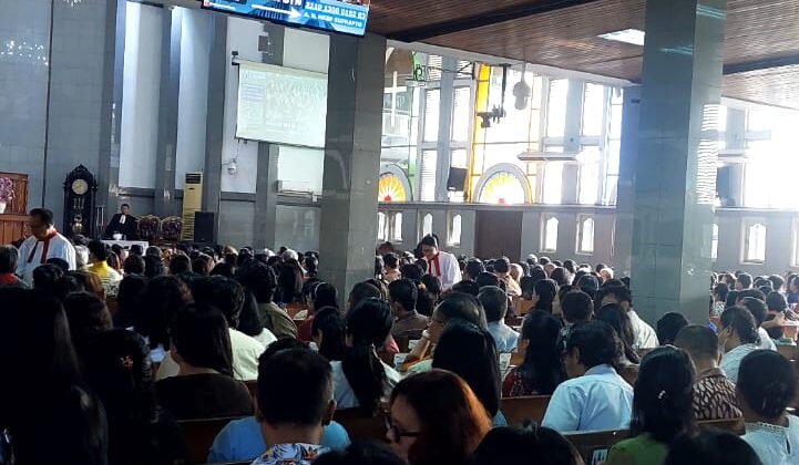 Di Hari Suci Kenaikan Yesus Kristus, Polri Hadir Memberikan Rasa Aman bagi Jemaat