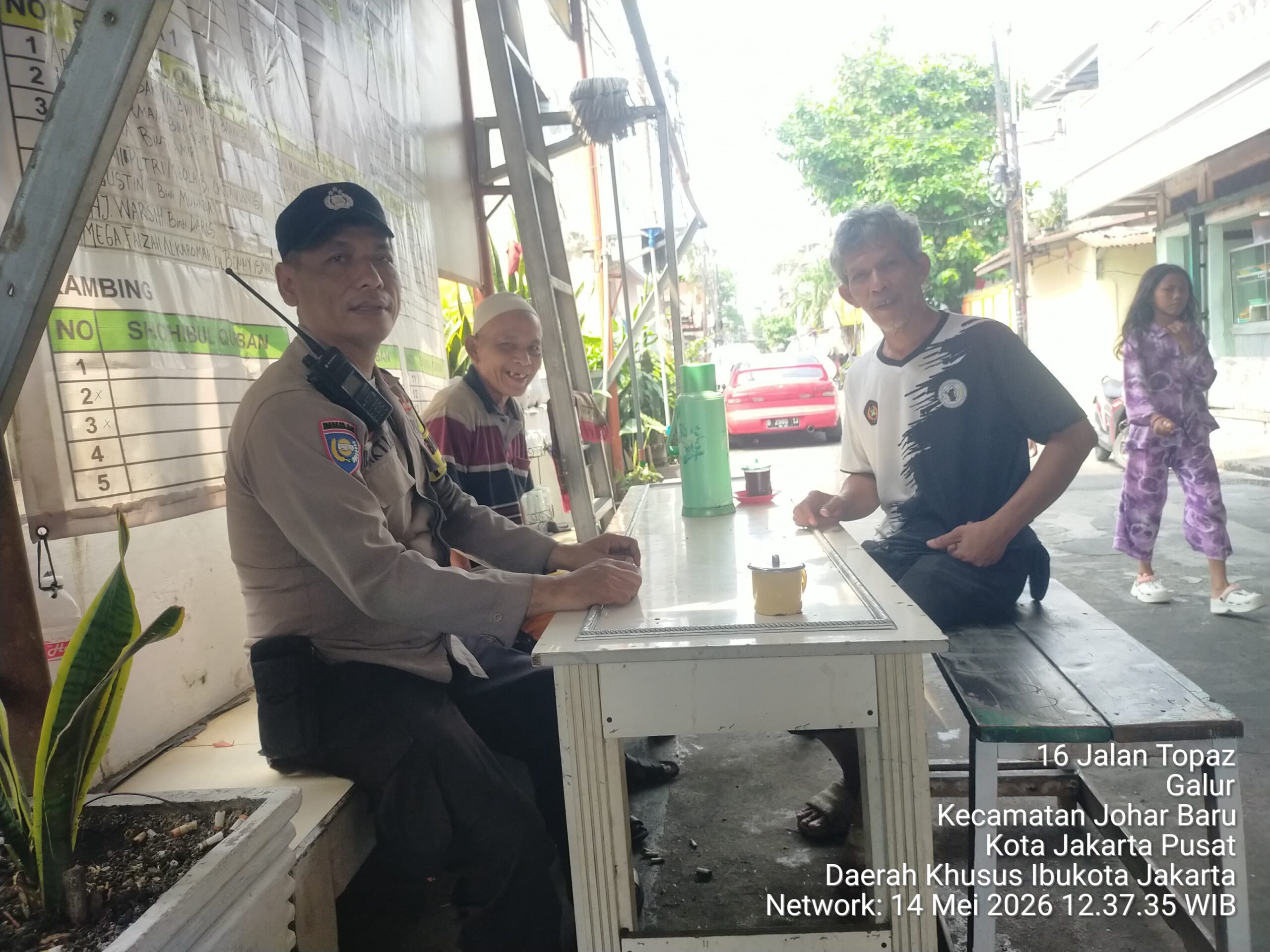 Sambang Warga RW 02 Galur, Bhabinkamtibmas Perkuat Kamtibmas dan Cooling System