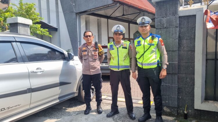Polsek Tanah Abang Laksanakan Pengamanan Ibadah Kenaikan Isa Almasih di GKPA Bendungan Hilir