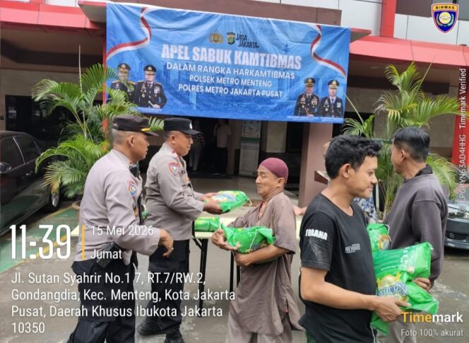 
					Jumat Berkah Sabuk Kamtibmas, Polsek Metro Menteng Perkuat Sinergi Bersama Warga