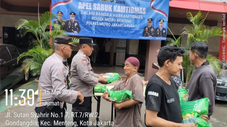 Jumat Berkah Sabuk Kamtibmas, Polsek Metro Menteng Perkuat Sinergi Bersama Warga