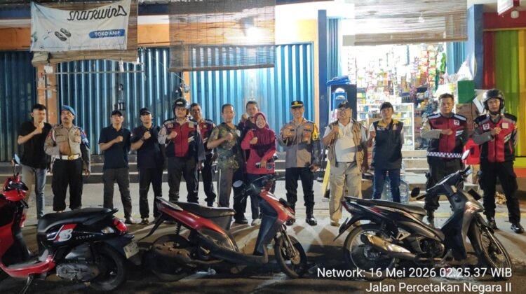 Patroli Cipta Kondisi Polsek Johar Baru Antisipasi Tawuran dan Gangguan Kamtibmas Dini Hari