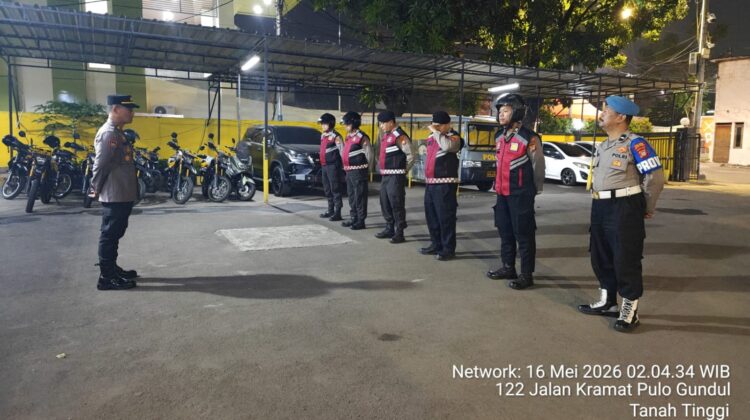 Apel Dini Hari Patroli Cipta Kondisi, Polsek Johar Baru Siaga Antisipasi Tawuran dan Gangguan Kamtibmas