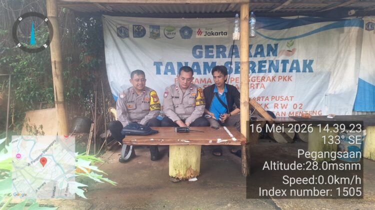 Polsek Metro Menteng Hadiri Zoom Panen Raya Jagung Nasional dan Launching Program Ketahanan Pangan Polri