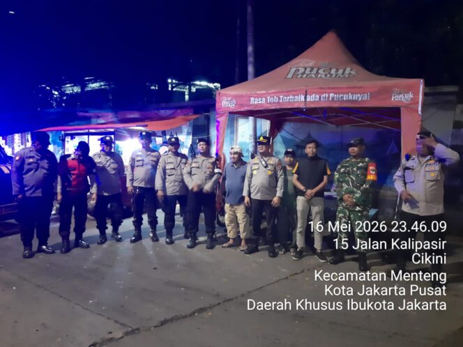 
					Kapolsek Metro Menteng Turun Langsung Pimpin Patroli Perbatasan Kwitang Kalipasir