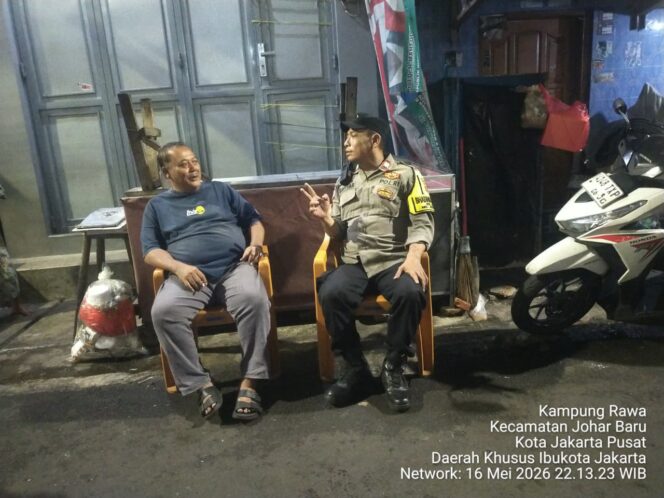 
					Kehadiran Polisi di Poskamling Perkuat Rasa Aman Warga Johar Baru