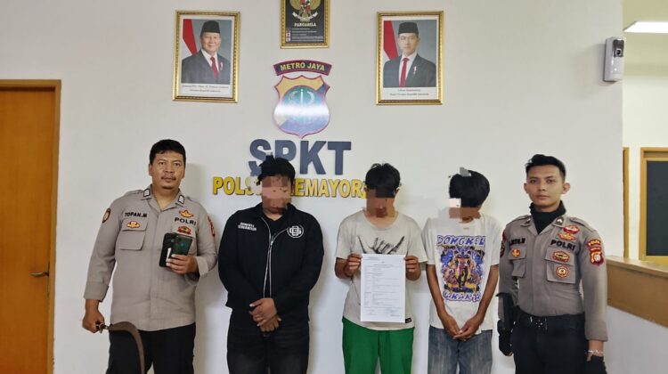 Respon Cepat Polri Melalui Layanan 110, Tiga Terduga Pelaku Tawuran dan Sajam Berhasil Diamankan