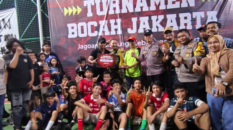Polsek Metro Tanah Abang Bersama Tiga Pilar Petamburan Kawal Turnamen “Bola Bocah Jakarta” untuk Pembinaan Generasi Muda