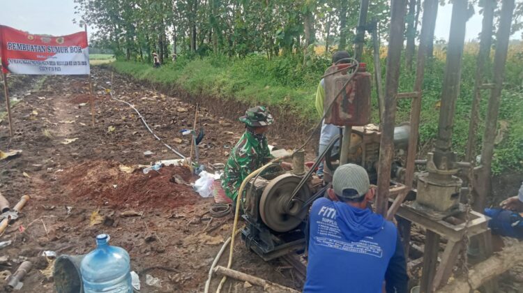 Sumur Bor Pertanian Titik Kelima TMMD Reguler ke-128 Kodim Pati Rampung 100 Persen