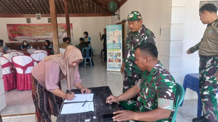 Pemeriksaan Kesehatan Gratis Warnai Kegiatan Nonfisik TMMD Reguler ke-128 di Desa Godo