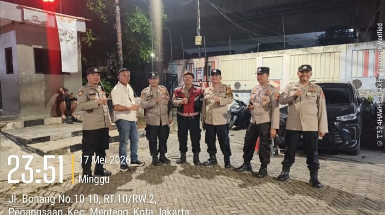Polsek Metro Menteng Sisir Jalan Bonang Pegangsaan, Patroli Malam Ditingkatkan Demi Keamanan Warga