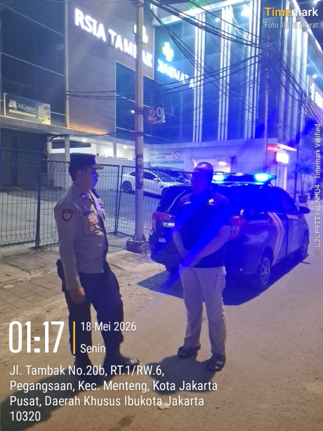 
					Patroli Dini Hari di Pegangsaan Cegah Tawuran di Perbatasan Tambak-Manggarai