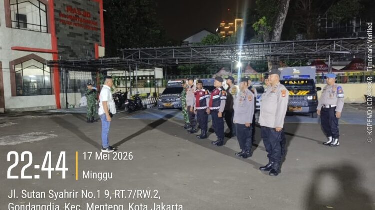 Polsek Metro Menteng Siagakan Patroli Malam, Antisipasi Kriminalitas dan Tawuran Warga