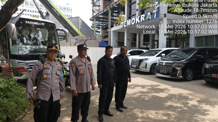 Diplomasi Hangat di Menteng, Polsek Metro Menteng Amankan Kunjungan Menteri Singapura ke DPP Partai Demokrat