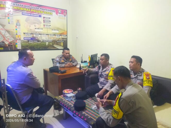
					Unit Binmas Polsek Senen Gelar Anev, Tekankan Deteksi Dini Tawuran dan Penyalahgunaan Narkoba