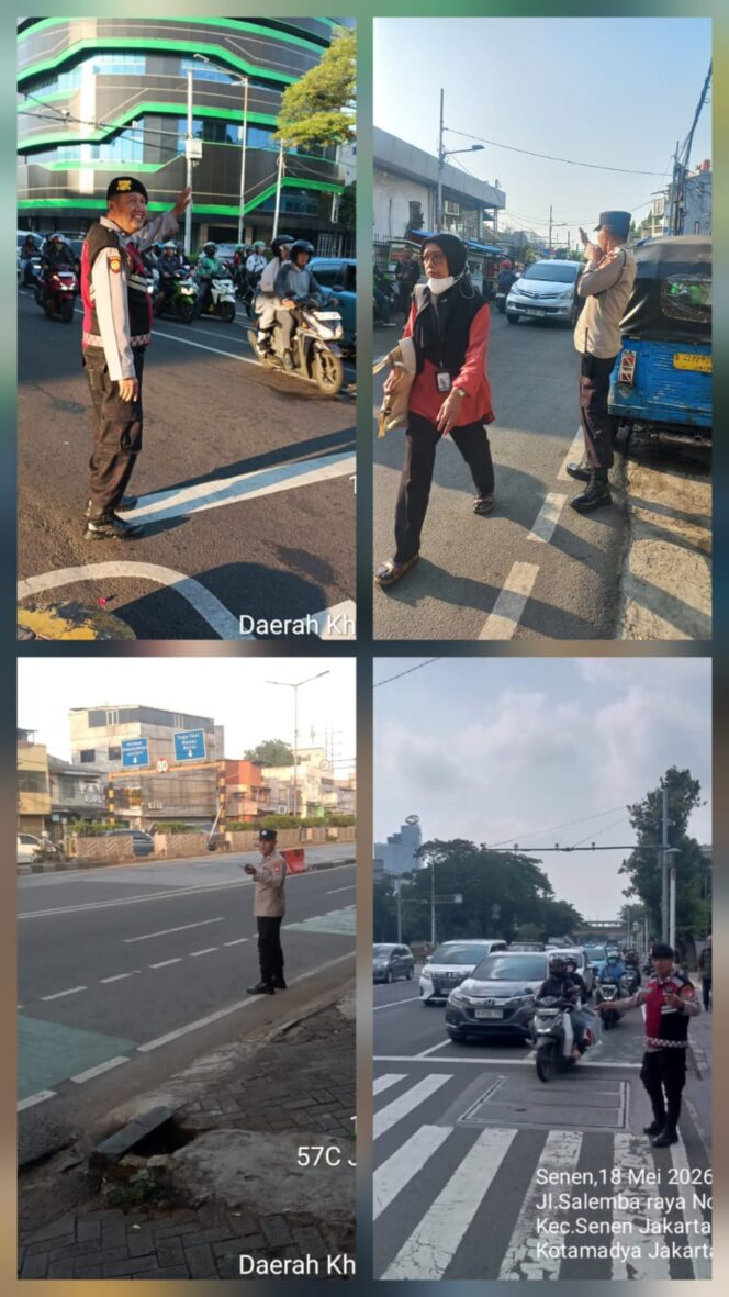 
					Polsek Senen Intensifkan Pengaturan Lalu Lintas Pagi dan Sore Hari, Antisipasi Kemacetan hingga Kejahatan Jalanan