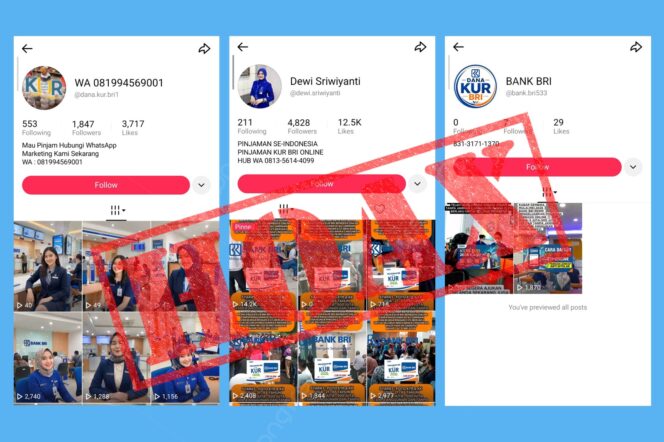 
					Masyarakat Wajib Waspada Modus Penipuan, BRI Tegaskan Pengajuan KUR Tidak Ditawarkan Secara Online