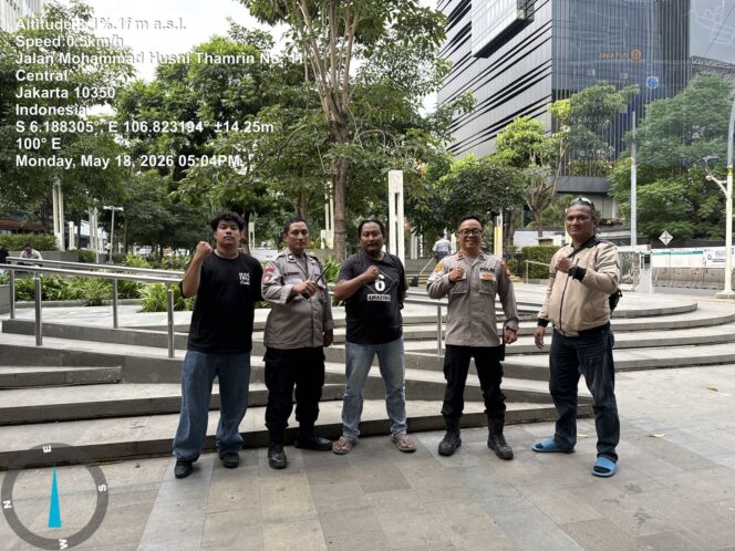 
					Patroli Gabungan Polsek Metro Menteng Perketat Pengawasan di Simpang Sarinah