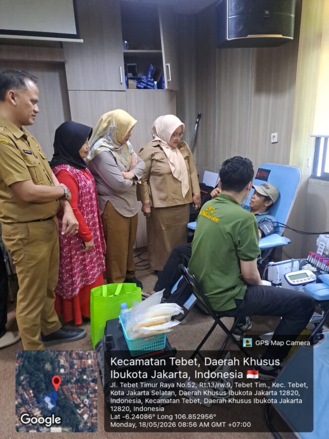 
					Puluhan Pendonor Ramaikan Aksi Donor Darah Badan Penghubung Provinsi Banten di Tebet