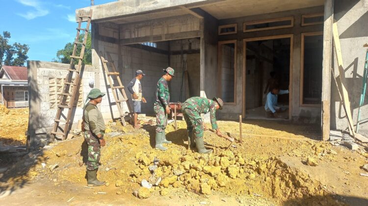 Semangat Gotong Royong Warnai Pembangunan RTLH Milik Nurul Huda