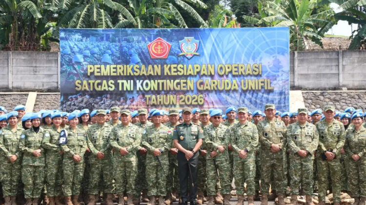 Panglima TNI Tinjau Kesiapan Operasi Satgas TNI Kontingen Garuda UNIFIL TA 2026